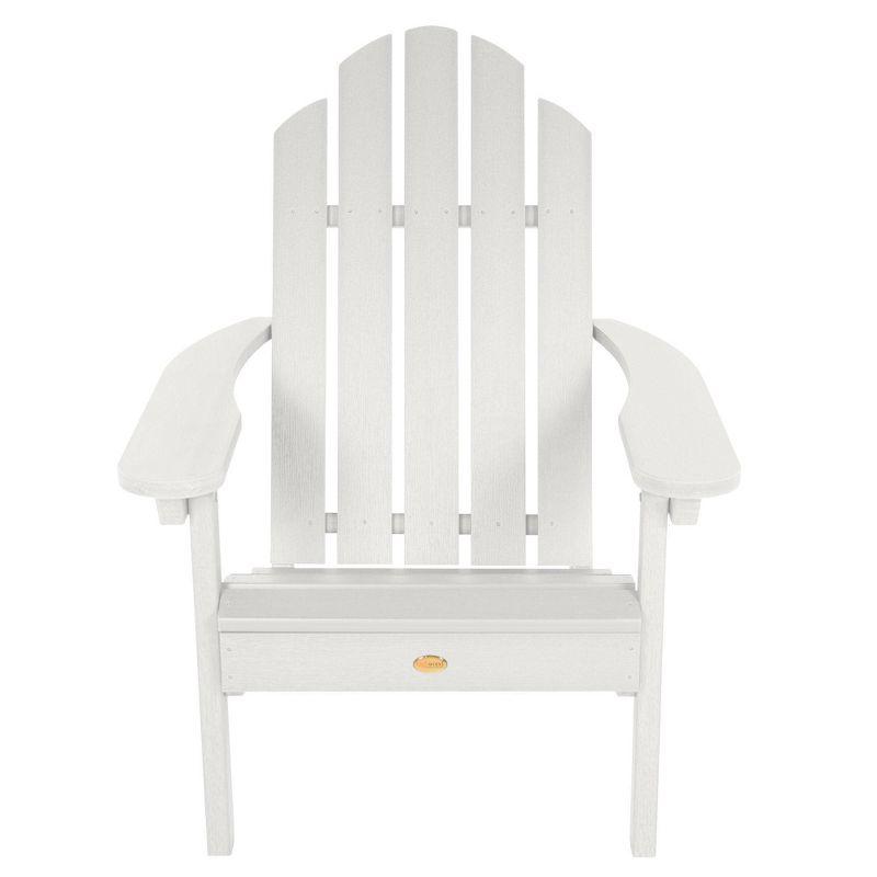Classic Westport White Adirondack Chair Set with Arms