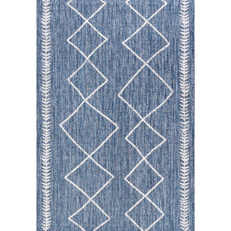 Derya Diamond Trellis Indoor/Outdoor Area Rug - JONATHAN Y