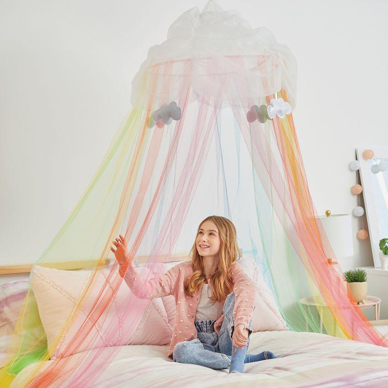 Linen Blend Bed Canopy