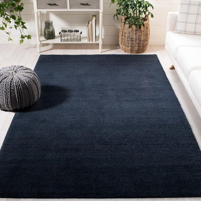 Himalaya HIM610 Handmade Area Rug - 4'x6' - Black - Safavieh
