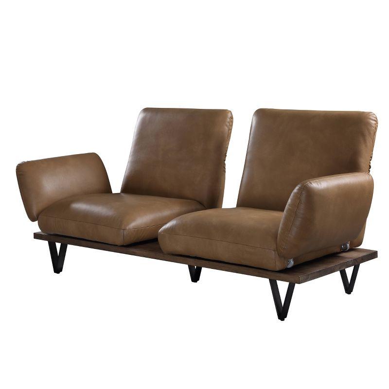 ColourTree Narech 88'' Leather Sofa
