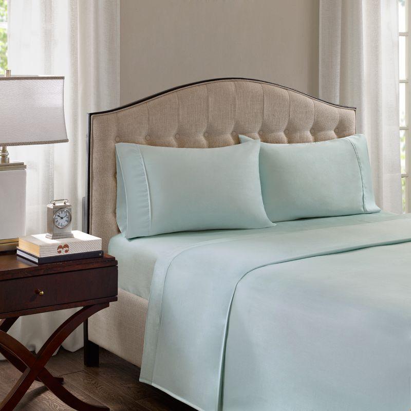 1500 Thread Count Seafoam Cotton Blend Pillowcase Set