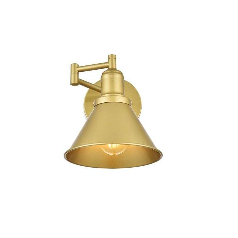 Elegant Lighting Judson 1 light Chrome swing arm wall sconce