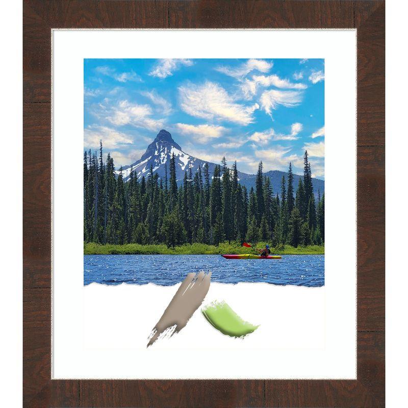 Amanti Art Wildwood Brown Narrow Picture Frame Opening Size 20x24 in. (Matted To 16x20 in.)