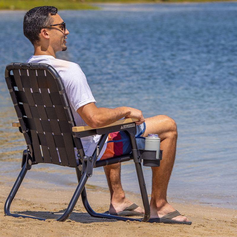 GoSports GoSports Outdoors WOVN Premium Beach & Camping Chair - Folding Backpack Chair for Adults