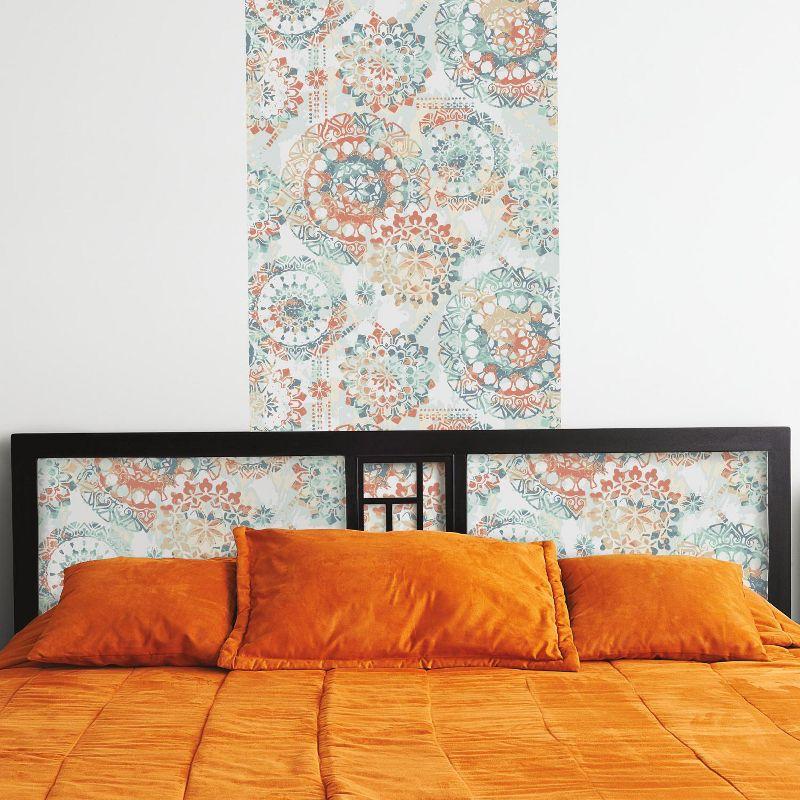 RoomMates Bohemian Peel & Stick Wallpaper Orange/Blue