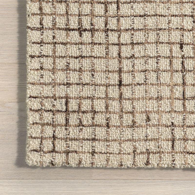 Arvin Olano x Rugs USA Melrose Checked Wool Area Rug