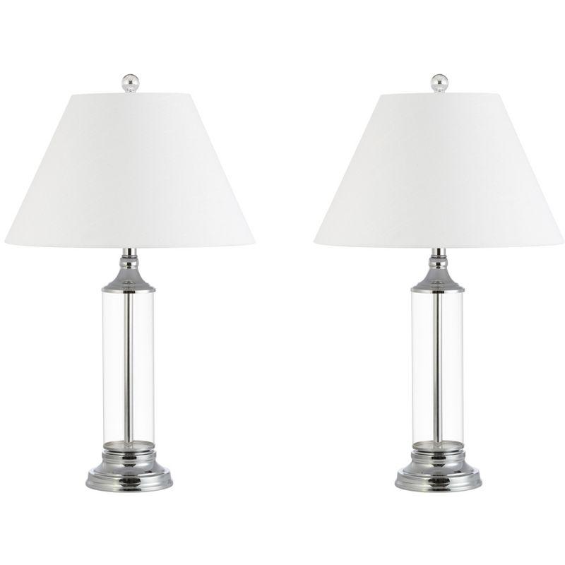 JONATHAN Y Astor Glass LED Table Lamp