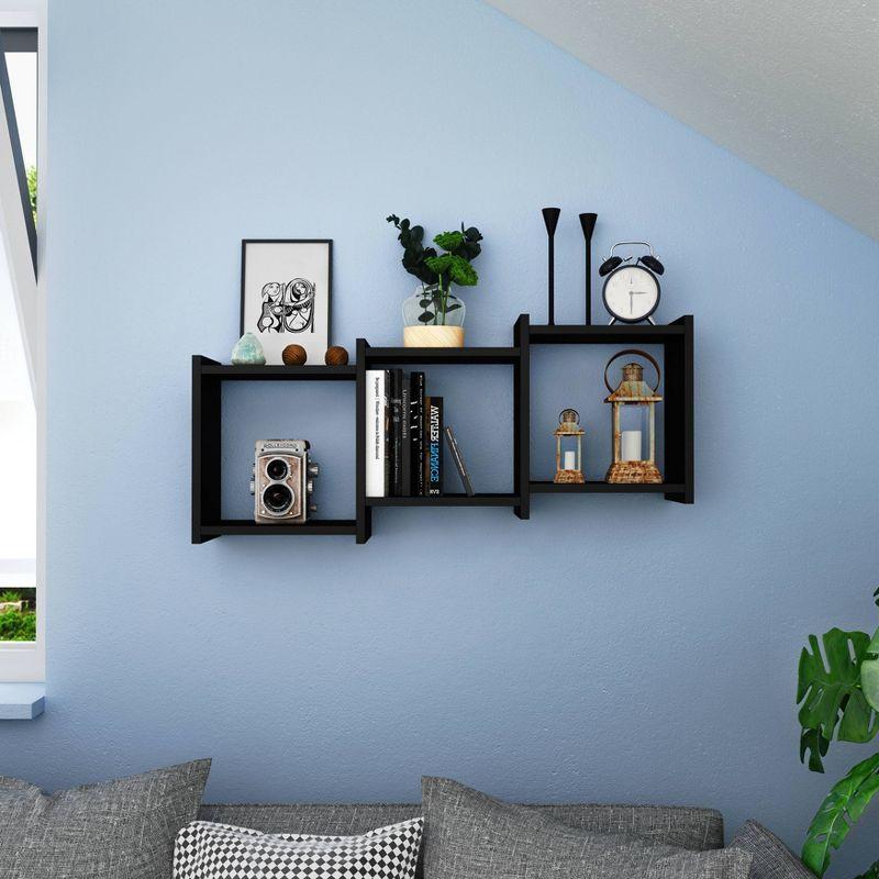 35.5" x 16.3" Connected Three Cube Wall Shelf - Danya B.