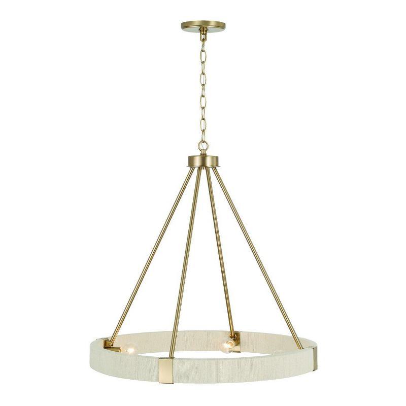 Capital Lighting Delaney 4 - Light Chandelier in  Matte Brass