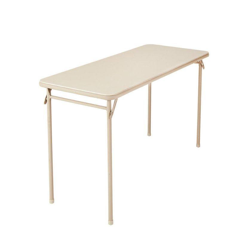 COSCO 20" x 48" Vinyl Top Serving Folding Table