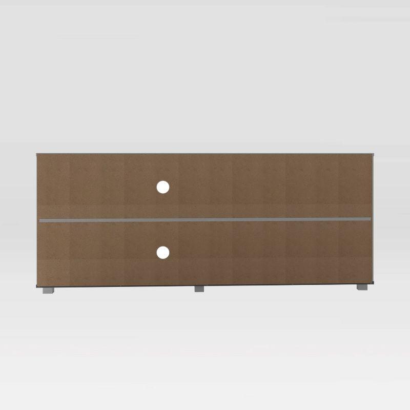 TV Stand for TVs up to 65" with Storage White - Techni Mobili: Modern Console, Open Shelves, Cable Management