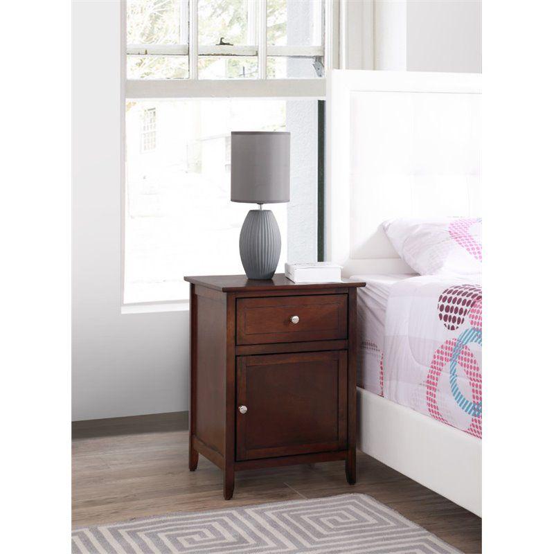 Sutherlans Cranbrook Modern Nightstand, Nightstand with 1 Drawer 1 Door & Reviews | Wayfair