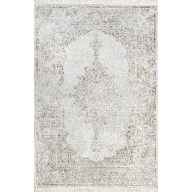 nuLOOM Cantrell Faded Transitional Fringe Area Rug