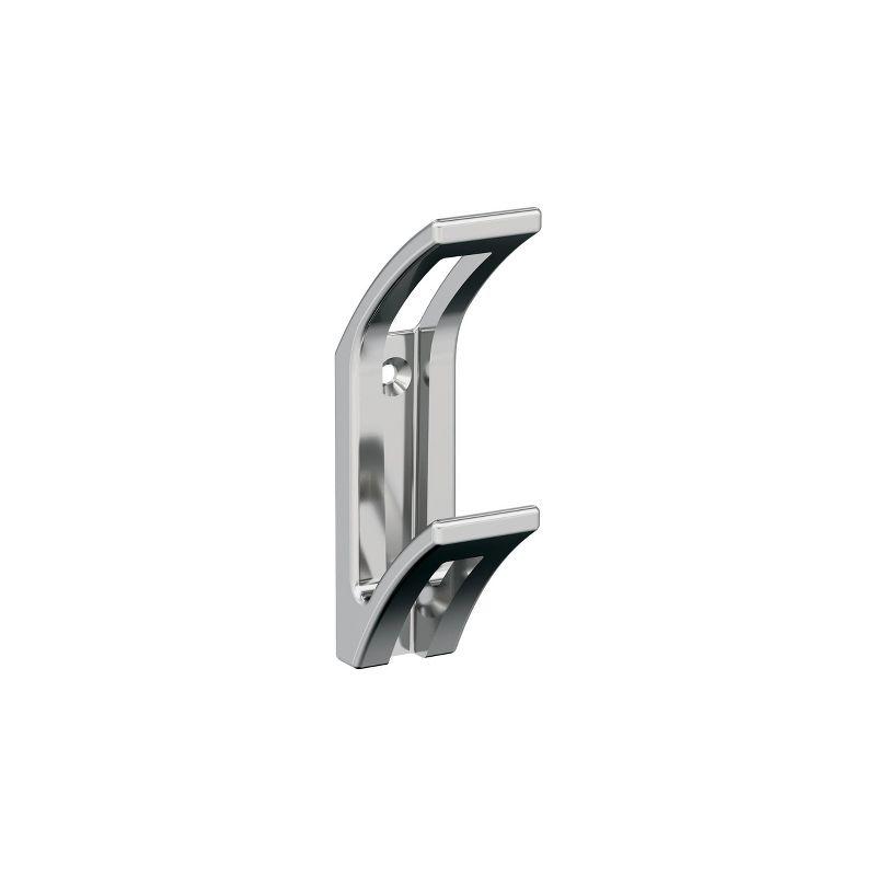 Avid Contemporary Double Prong Decorative Wall Hook