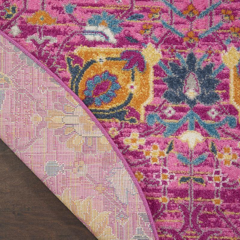 Nourison Passion Bohemian Indoor Rug Fuchsia 5' x Round