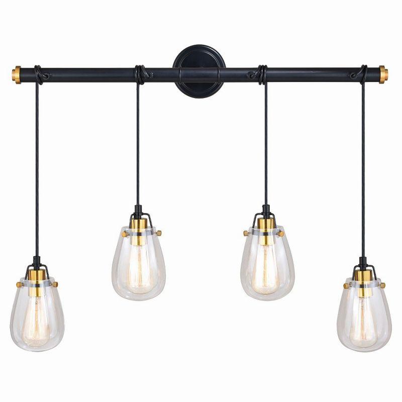 Vaxcel Kassidy 4 - Light Pendant ,  Black