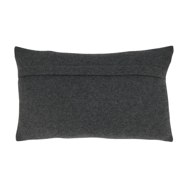 Hair On Leather Throw Pillow - Saro Lifestyle