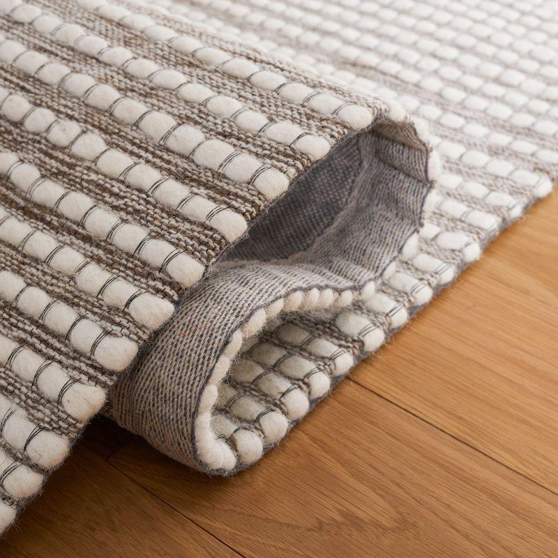 Safavieh Marbella Hand Woven Wool With Cotton Cloth Backing Striped Rug
