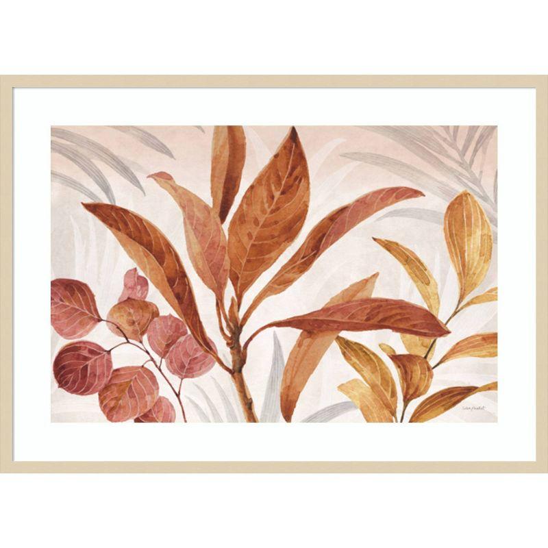 Autumn Botanical Maple Wood Framed Wall Art Print