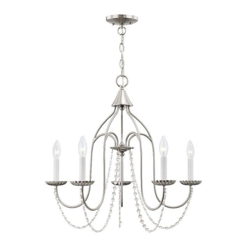 Livex Lighting Alessia 5 - Light Chandelier in  Brushed Nickel