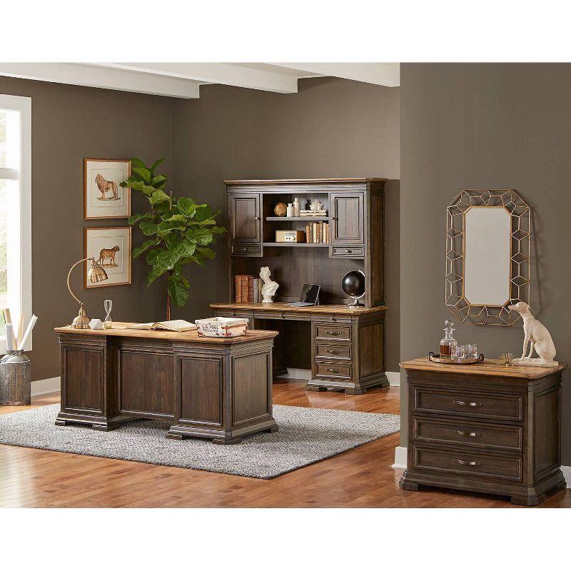 Sonoma Brown 2-Drawer Lockable Lateral File Cabinet