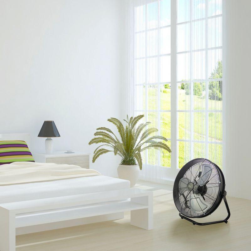 Vie Air 20" 3 Speed Motor Metal Floor Drum Fan | Wayfair