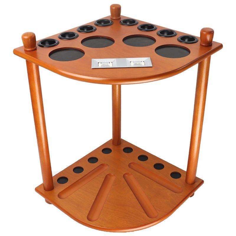 GSE Games & Sports Expert 8 Billiard Pool Cue Stick Corner Rack with Score Counter