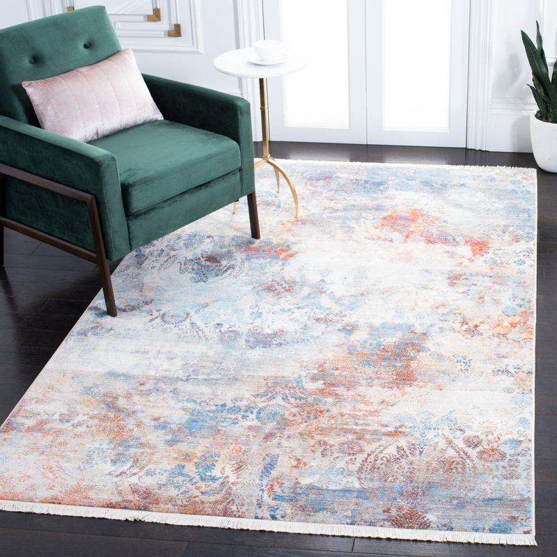 Vintage Persian VTP420 Power Loomed Indoor Area Rug - Blue/Beige - 5'x7'6" - Safavieh