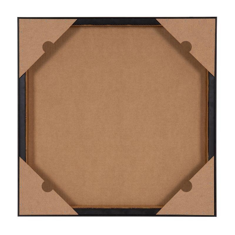 30"x30" Sylvie Beaded Fort Myers Beach Framed Canvas by Emily Kenney White - Kate & Laurel All Things Decor: Modern Vertical Wall Art