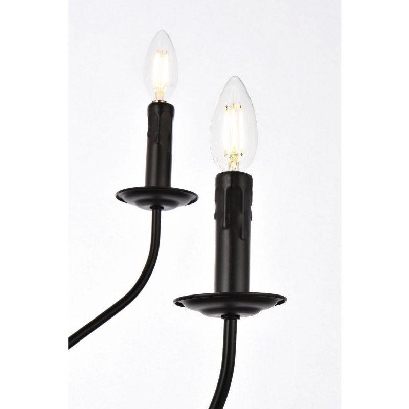 Elegant Lighting Westley 6 lights pendant in black