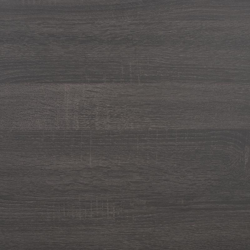 Lylia 4 Door Media Stand - Distressed Black/Gold - Safavieh