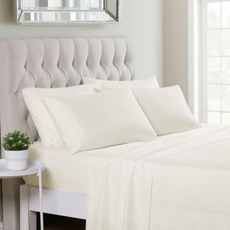 Ivory Twin Size Ultra Soft Microfiber Sheet Set