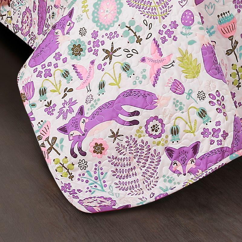 Lush Decor Microfiber Reversible Traditional 4 Piece Quilt Set