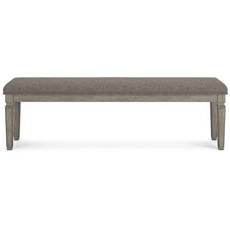 Signature Design by Ashley Traditional Lexorne 63" Dining Bench  Gray