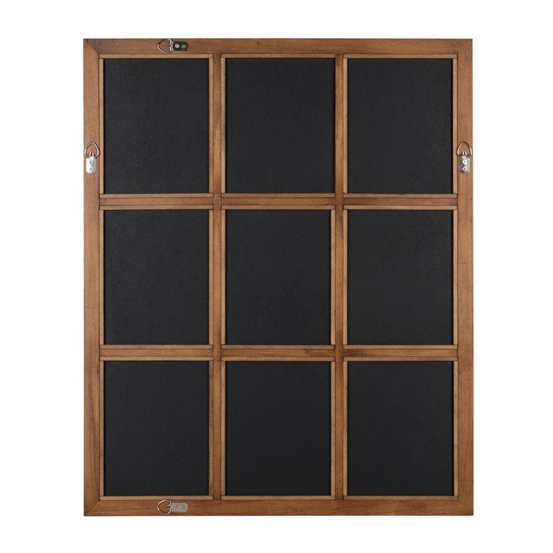 26" x 32" Hogan Windowpane Framed Wall Mirror Natural - Kate and Laurel