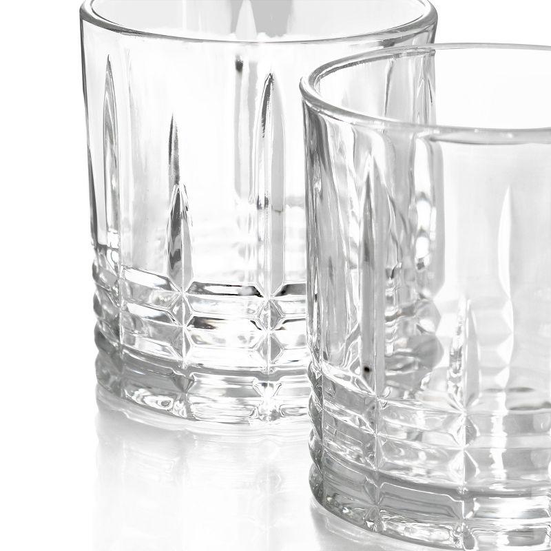 Martha Stewart Everyday Calista 4 Piece Ounce Glass Tumbler Set in Clear