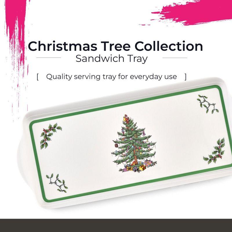 Pimpernel Christmas Tree Melamine Sandwich Tray