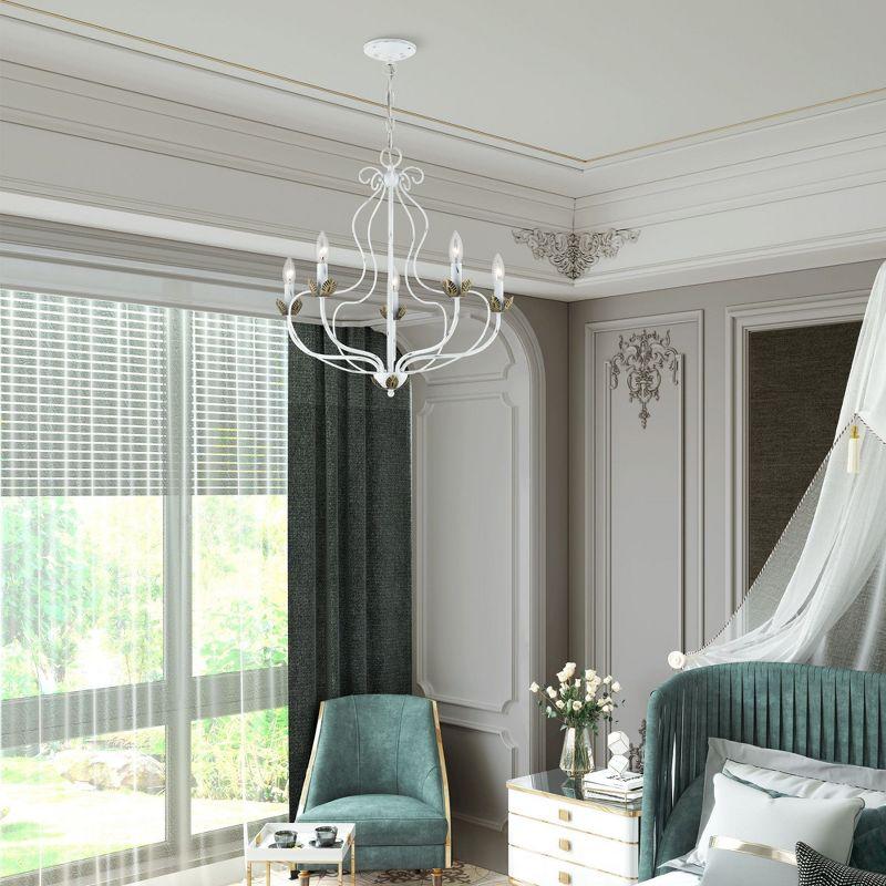 Mallory 5 - Light Dimmable Chandelier