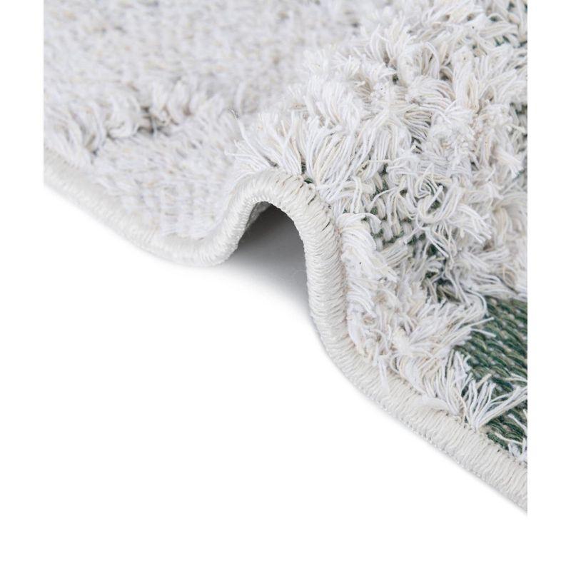 Unique Loom Abbey Collection Area Rug - Westminster (8' 2" x 10' Rectangle Green/Ivory)