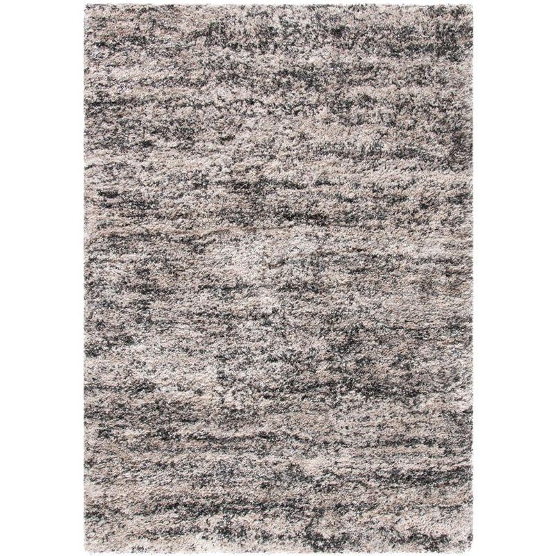 Iceland Shag ISG519 Power Loomed Area Rug - Cream/Grey - 5'3"x7'6" - Safavieh