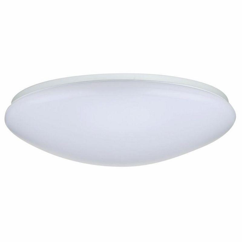 19-Inch White Acrylic LED Flush Mount Light