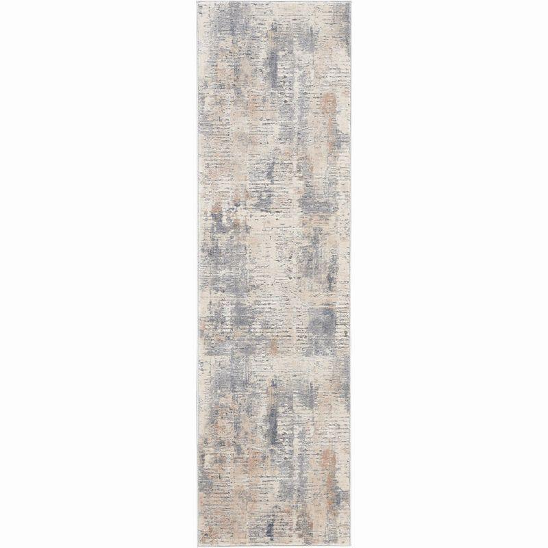 Nourison Rustic Textures Painterly Indoor Rug Beige/Grey 2'2" x 7'6"