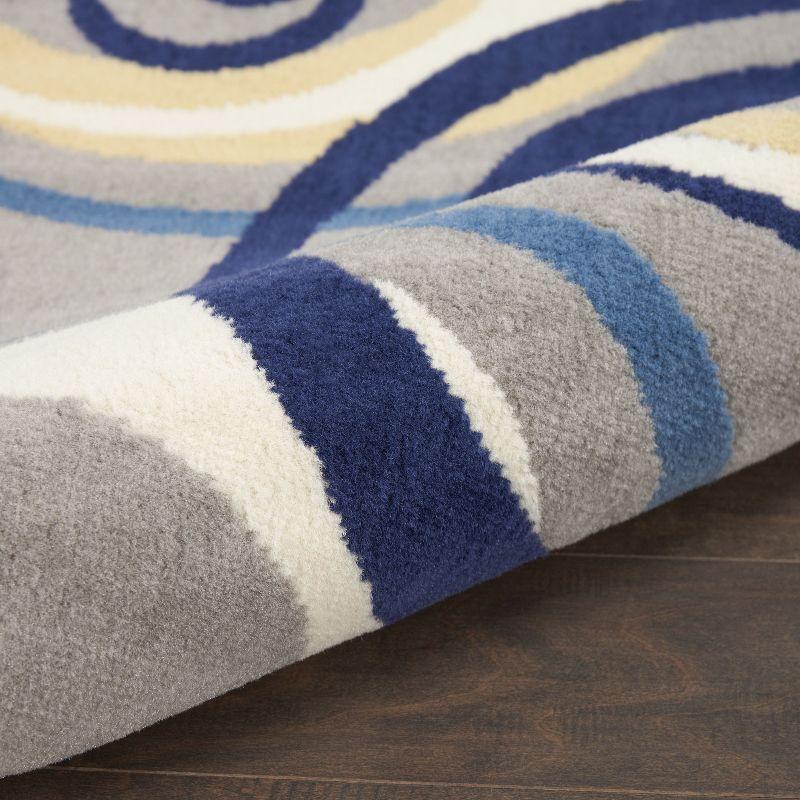Nourison Grafix GRF21 Indoor only Area Rug - Grey 6' x 9'
