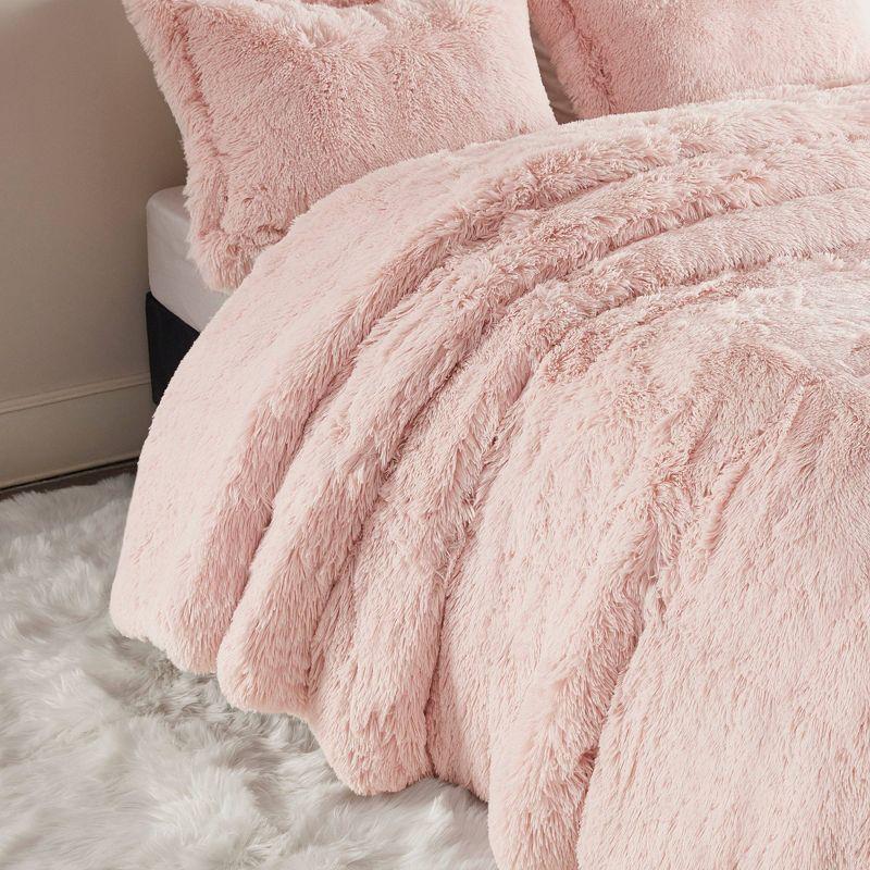 Trahan Shaggy Faux Fur Duvet Cover Set