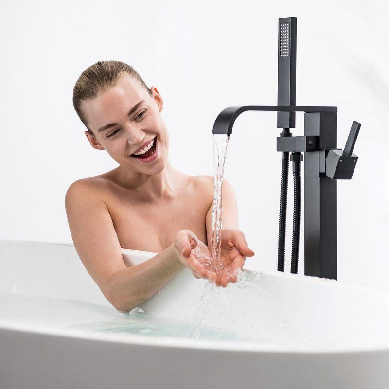 Floor Tub Filler with Diverter