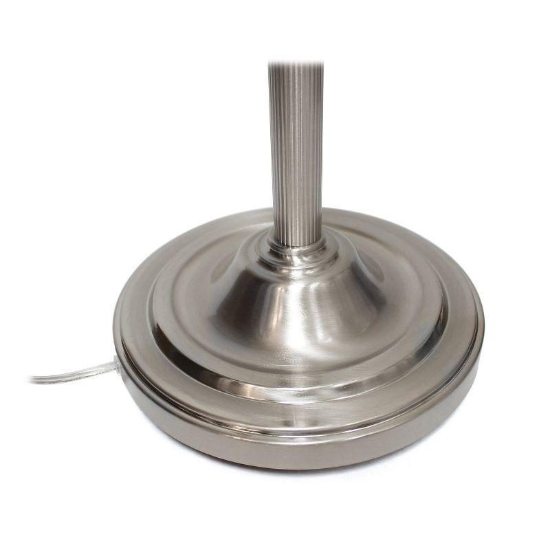 71" 2-Light Mother Daughter Floor Lamp Brushed Nickel - Elegant Designs: Adjustable, UL Listed, Metal Body