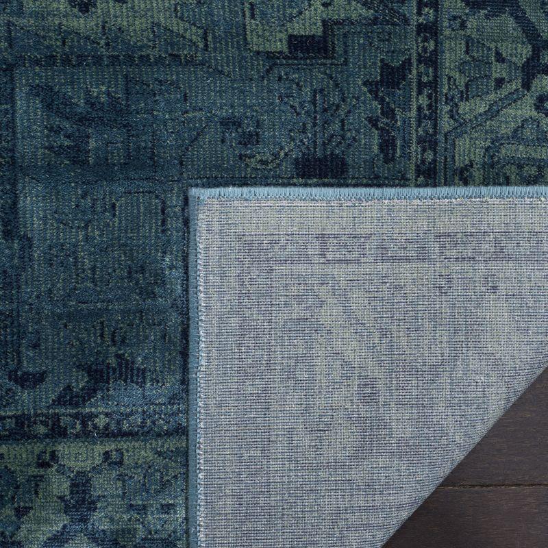 Vintage VTG114 Power Loomed Indoor Skid-Resistant Area Rug - Turquoise - 5'3"x7'6" - Safavieh