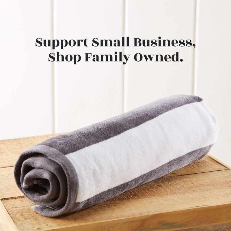 FreshFolds 100% Cotton Absorbent & Quick-Dry Cabana Beach Towels (Set of 4)