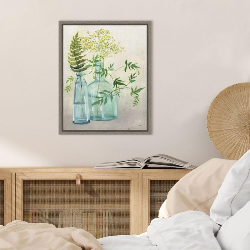 Amanti Art Woodland Greenery I by Julia Purinton Canvas Wall Art Print Framed 16 x 20-in.